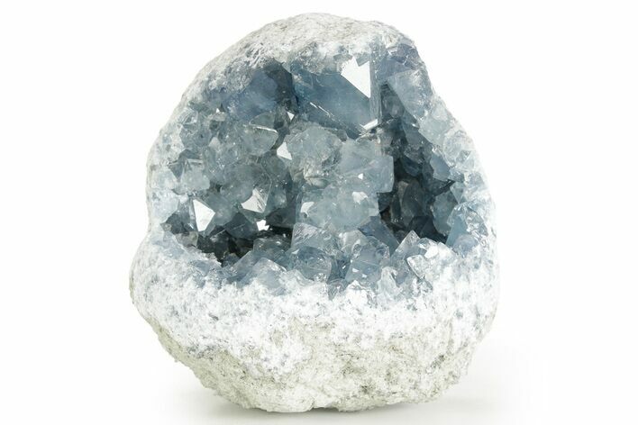 Sparkling Celestine (Celestite) Geode Section - Madagascar #364683